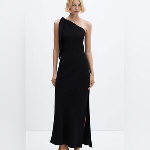 Mango S Viscose Assymetrical evening gown